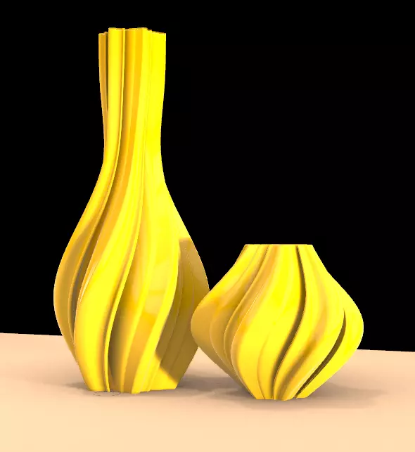 modern vases 3D model