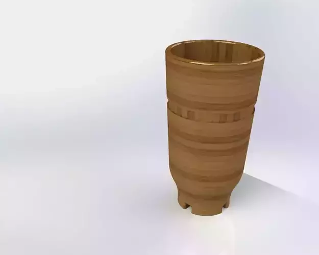 Wooden Glass VONTAN 3D model