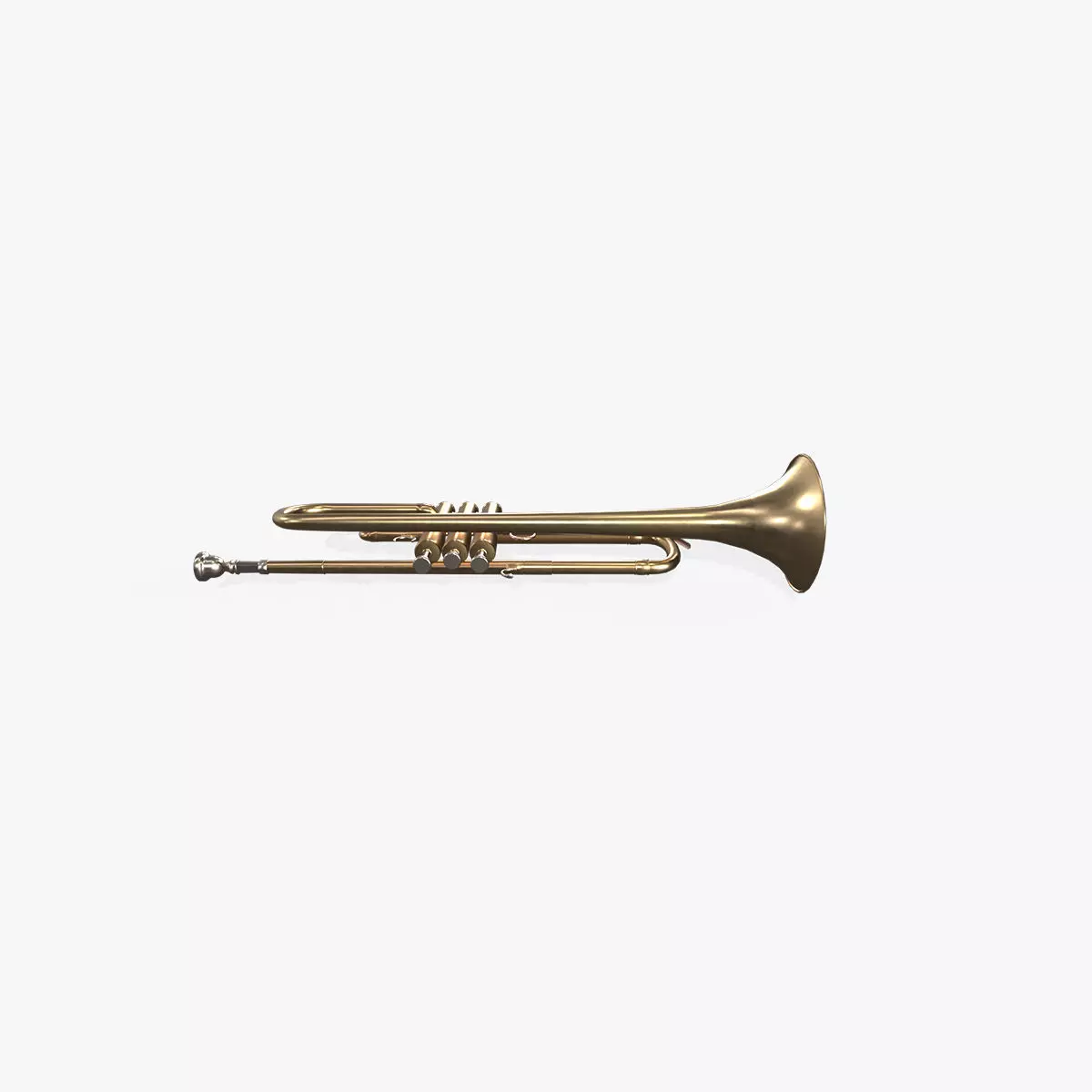 Trumpet Low-poly 3D model