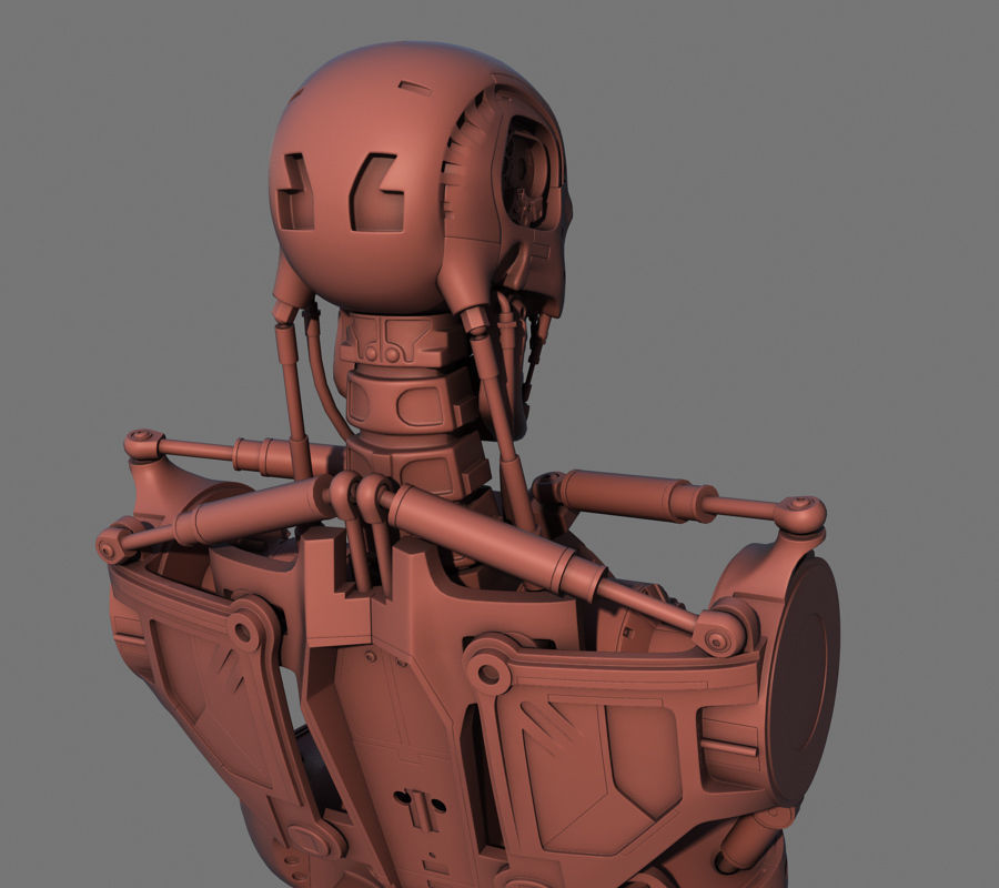 Terminator T-800 Torso Bust 3D model_15