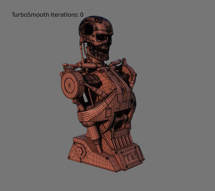 Terminator T-800 Torso Bust 3D model_17
