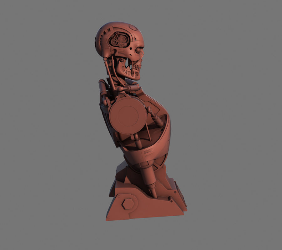 Terminator T-800 Torso Bust 3D model_9