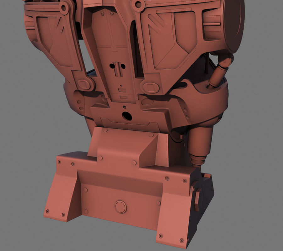 Terminator T-800 Torso Bust 3D model_16