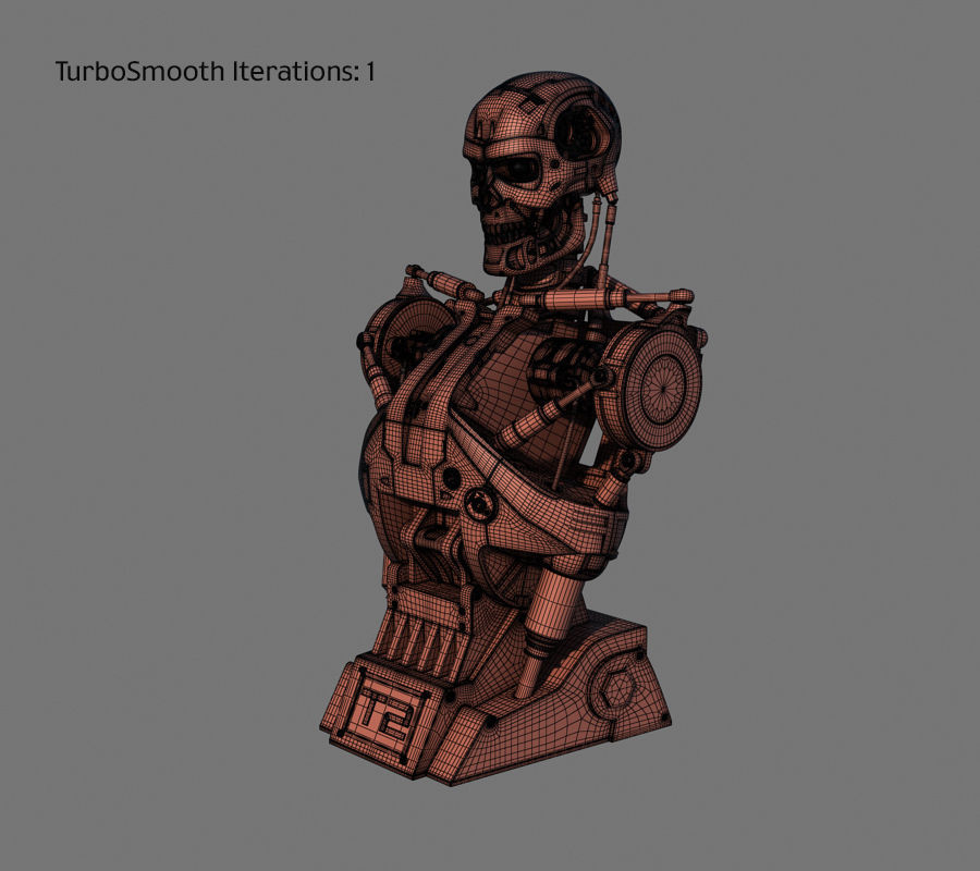 Terminator T-800 Torso Bust 3D model_20