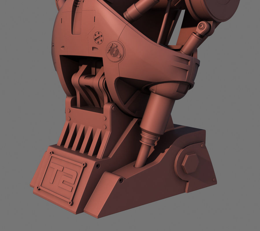 Terminator T-800 Torso Bust 3D model_12