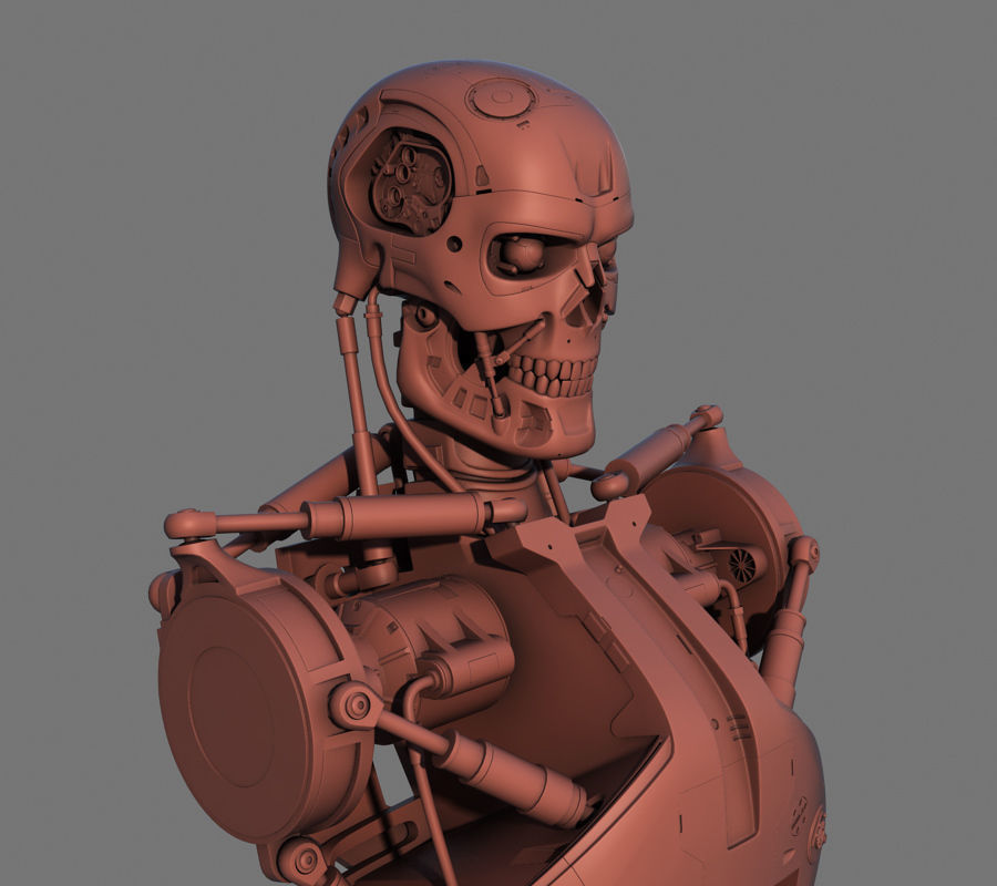 Terminator T-800 Torso Bust 3D model_13
