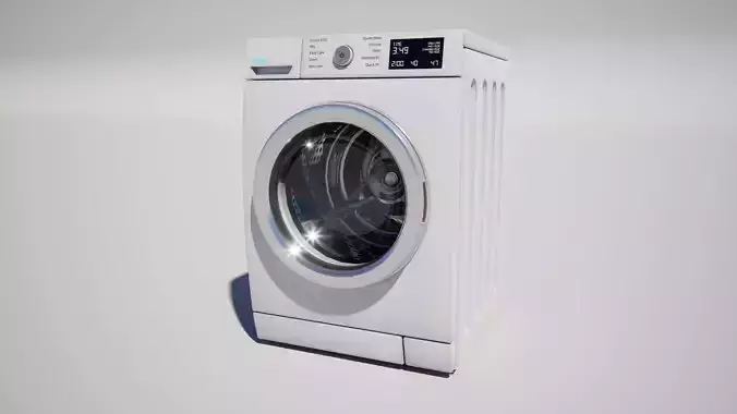 Washing Machine Low-poly 3D model