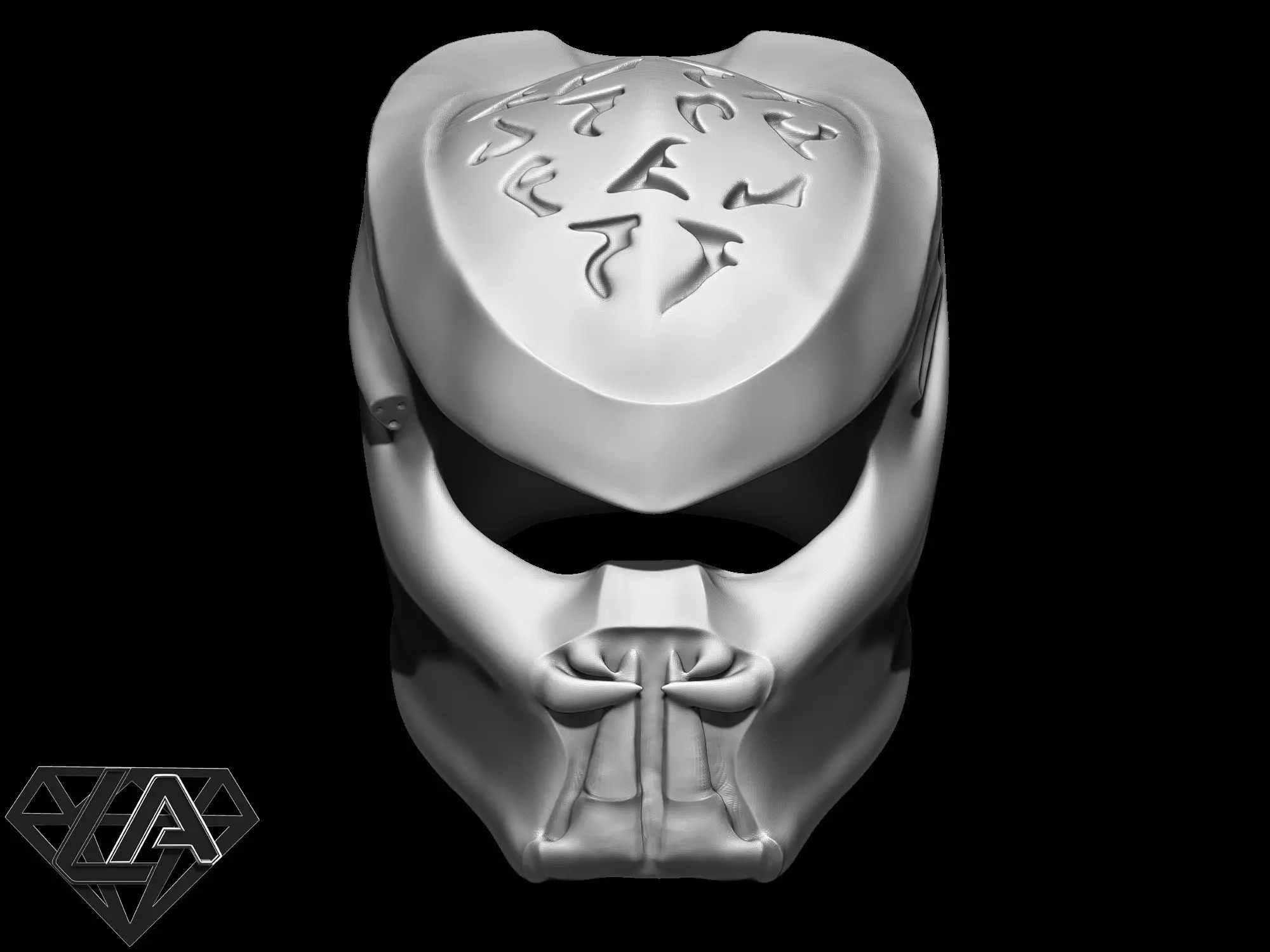 Predator custom helmet 3D print model_0