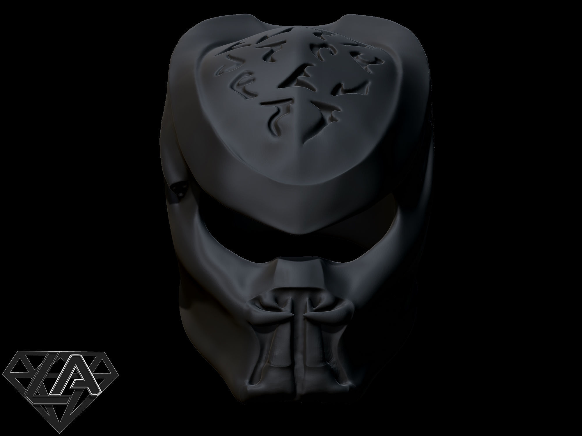 Predator custom helmet 3D print model_1