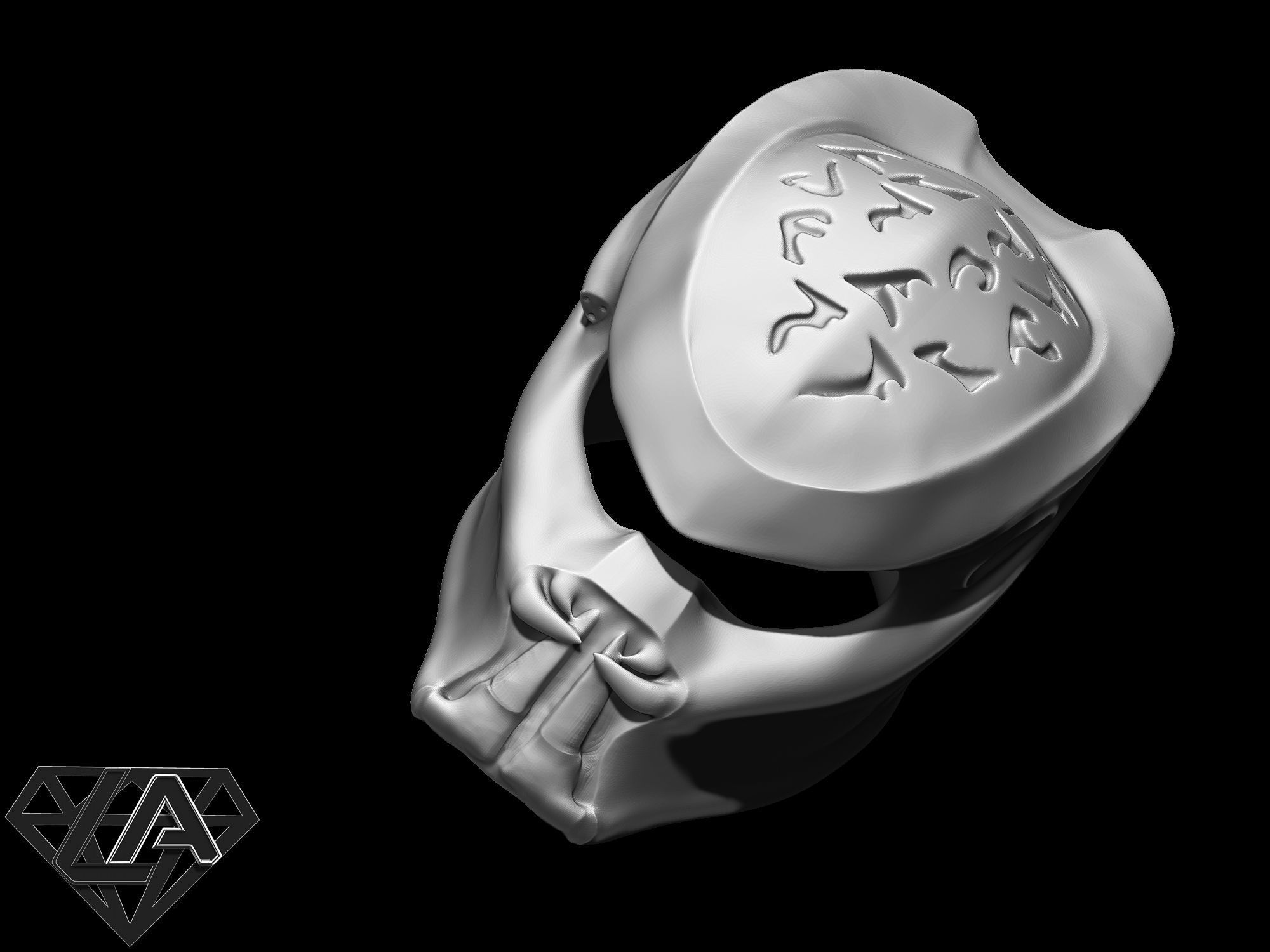 Predator custom helmet 3D print model_2