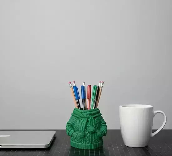 Knitted Sweater Pen Holder