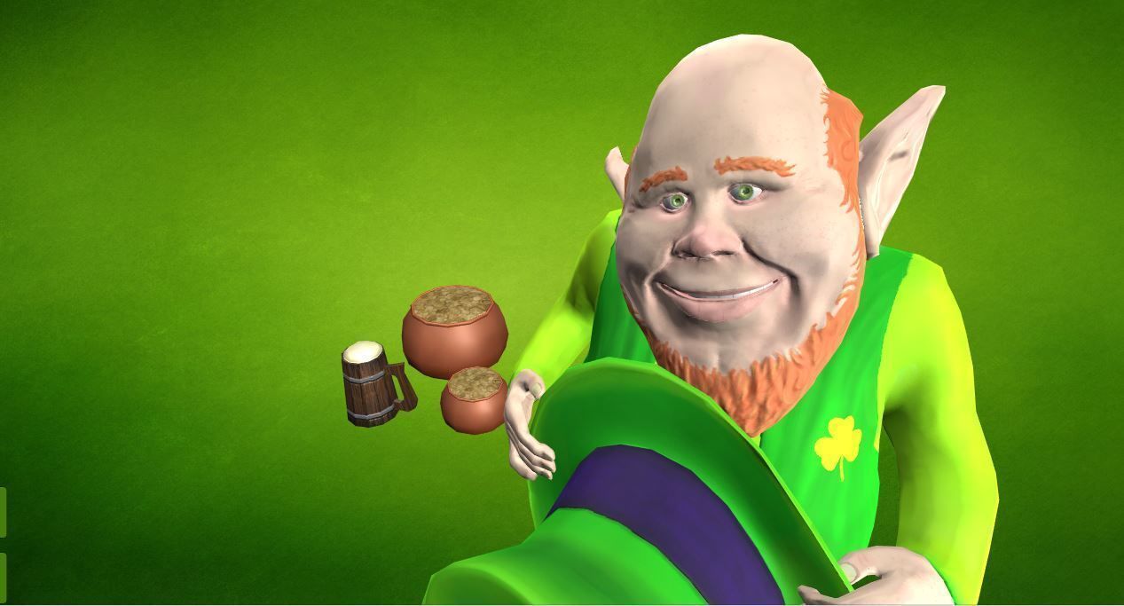 Leprachaun for games - Unity Low-poly 3D model_2