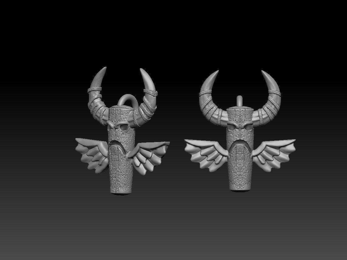 tottem pendant 3D print model_2