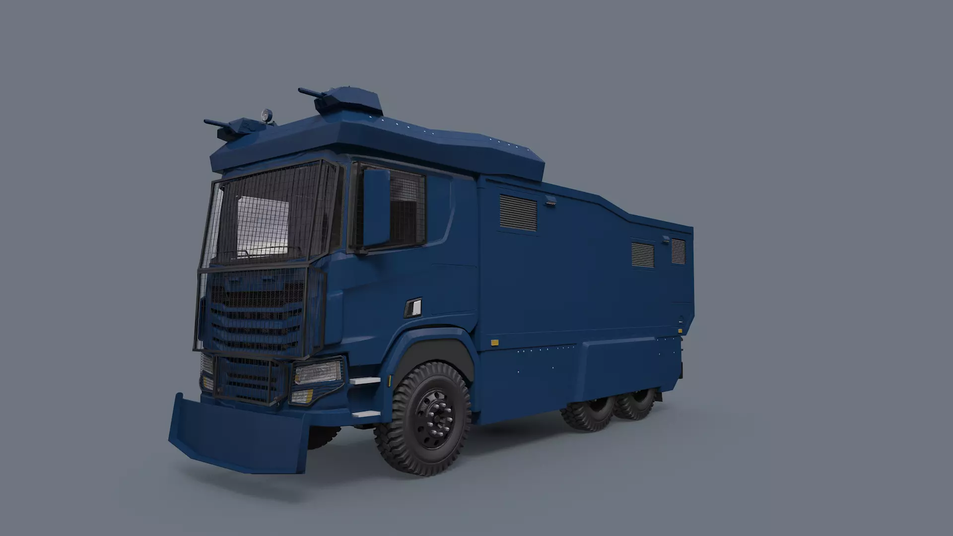 Police Water Cannon Truck 3D model