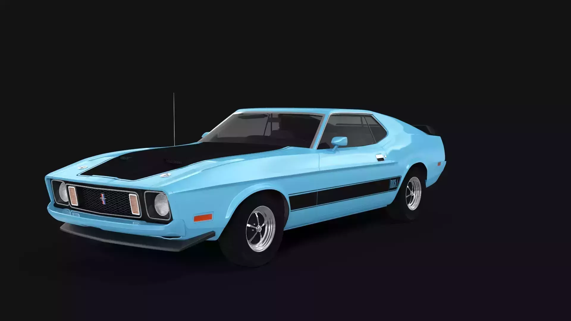 Mustang Mach 1 - 1973 3D model
