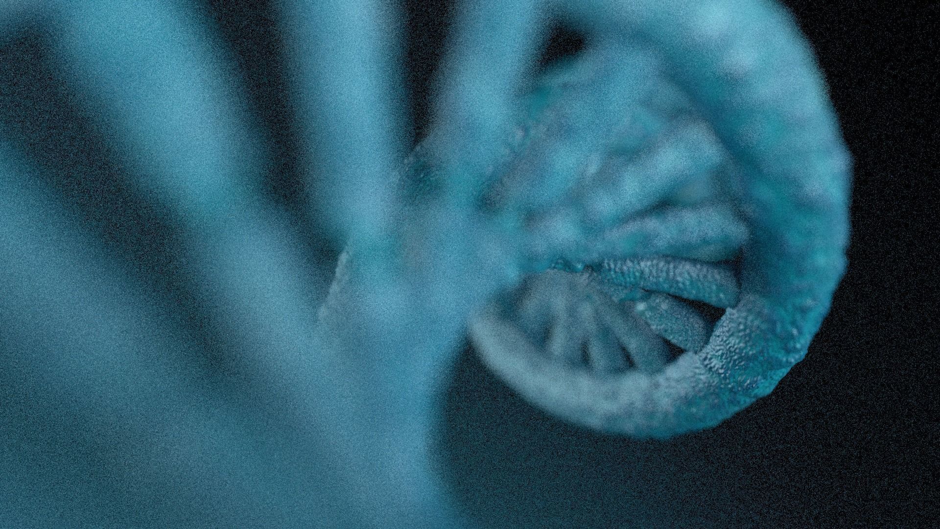 DNA STRAND with high details Low-poly 3D model_5