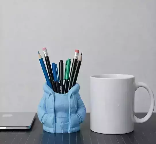 Puffer Jacket Pen Holder