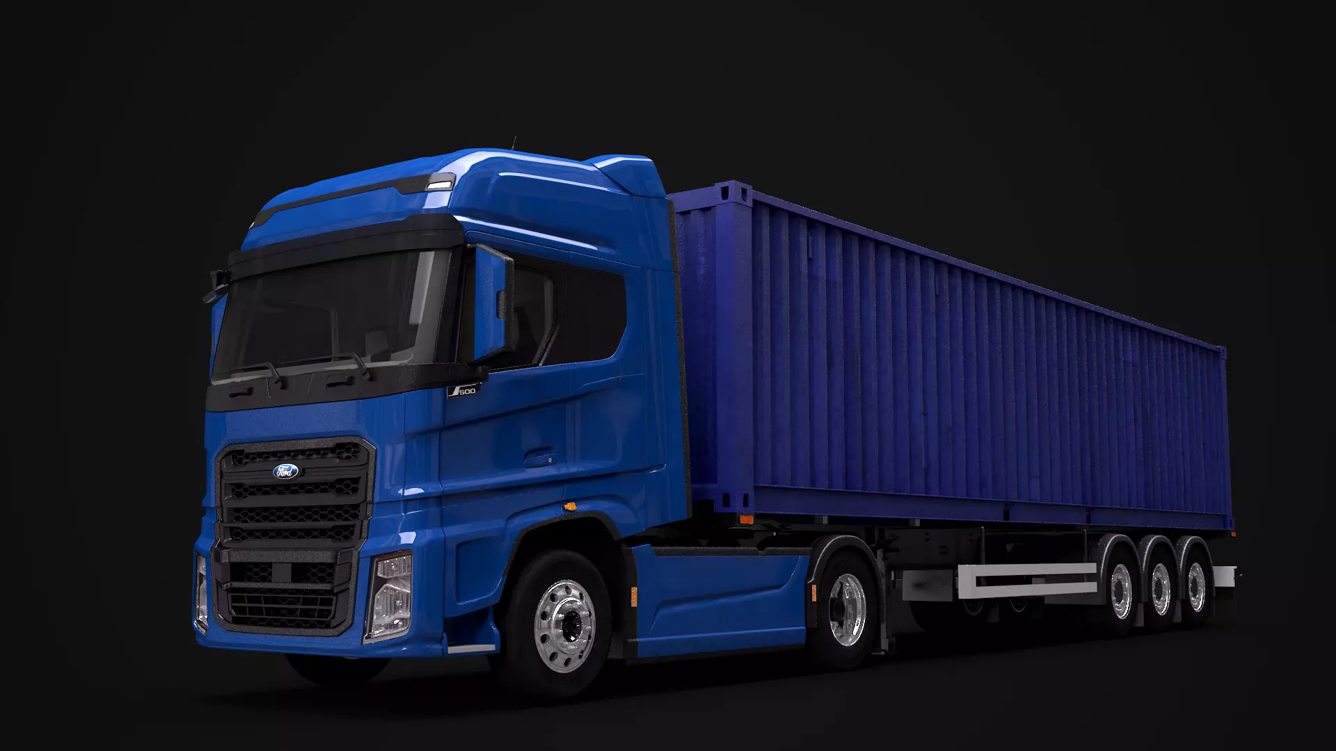 F-Max Iso Container Trailer 3D model