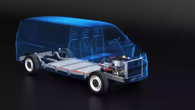 Electric Euro Van Chassis X-Ray