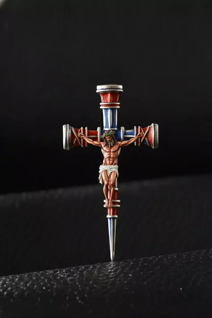 Pendant Jesus Cross Pendant Jesus pendant Cross pendant Free 3D print model