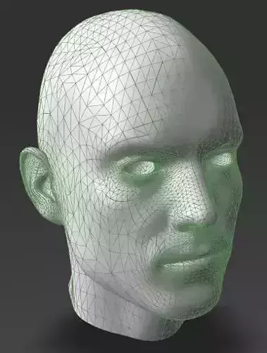 Solid male head 3