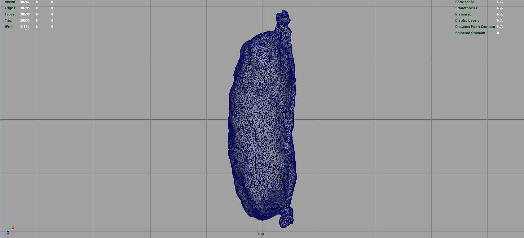 Sausage Salami 1 Low-poly 3D model_8