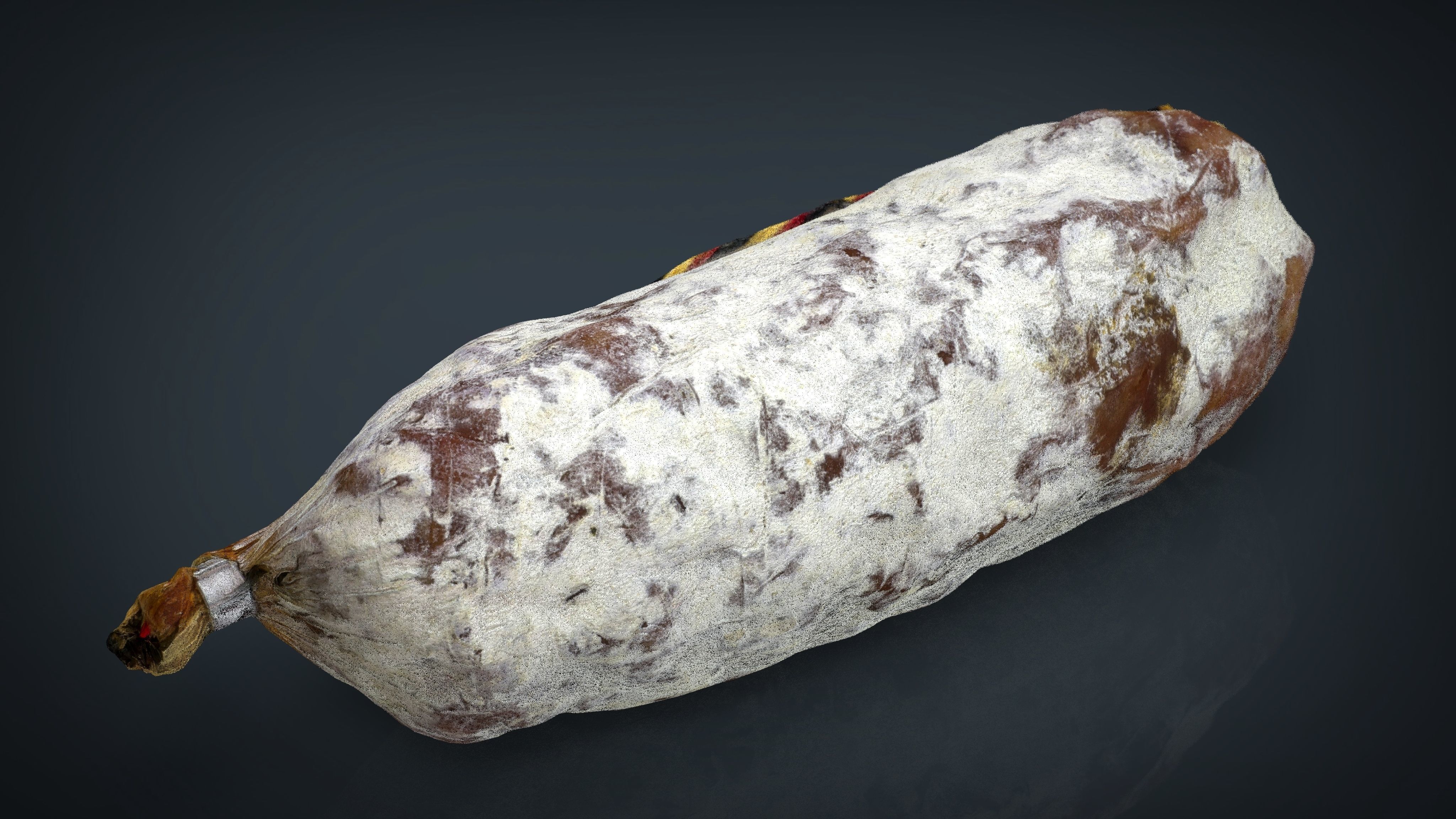 Sausage Salami 1 Low-poly 3D model_12
