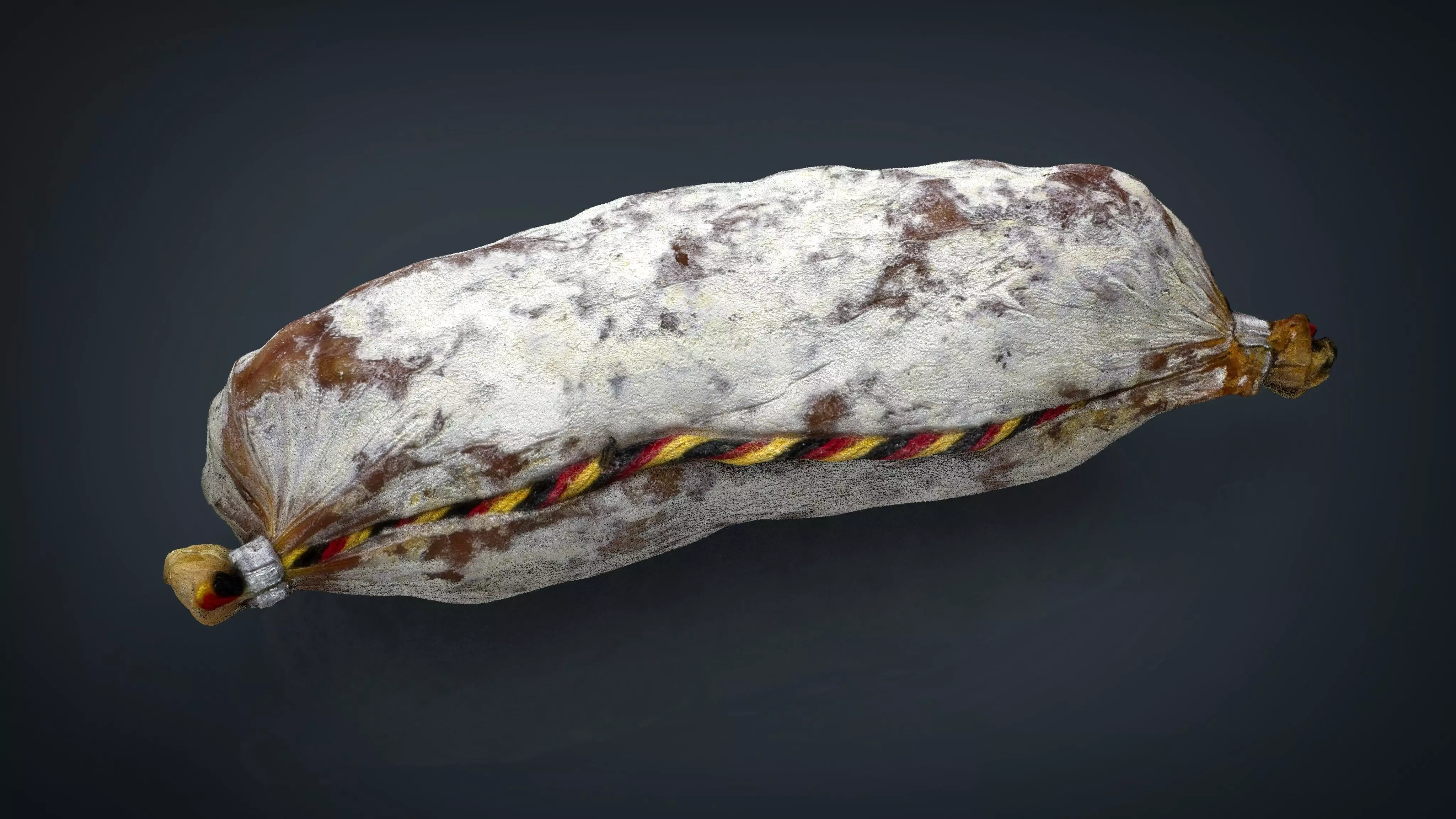 Sausage Salami 1 Low-poly 3D model_0