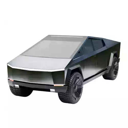 Tesla Cybertruck Low-poly 3D model