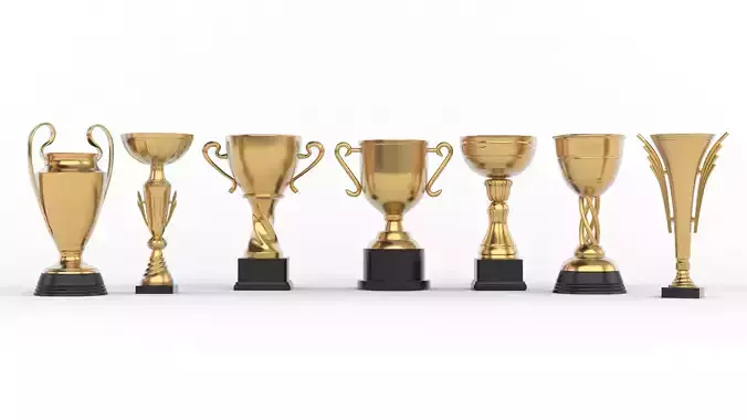 Trophy Cup Collection 3D model