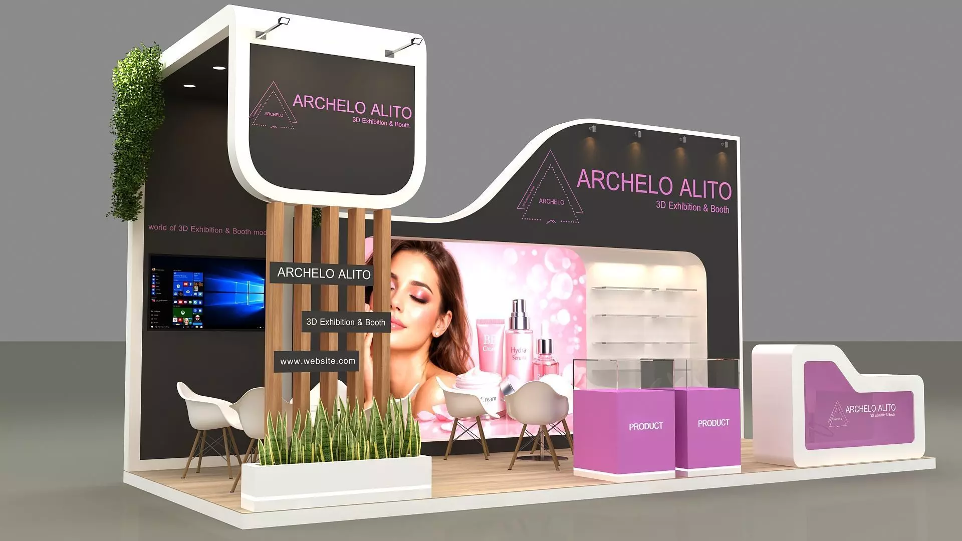 minimal exhibition 3D model