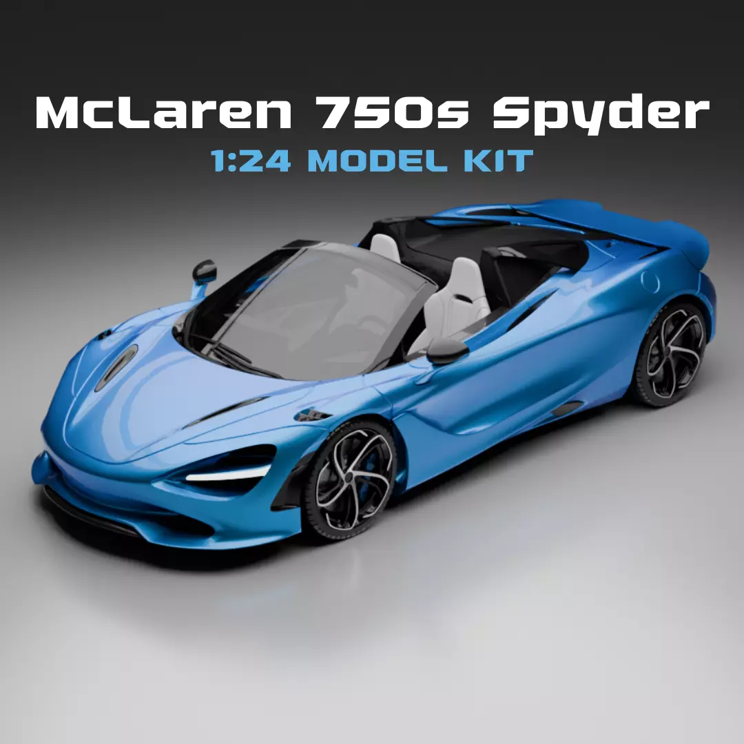 McLaren 750s Spyder 1 24 Model kit 3D print model