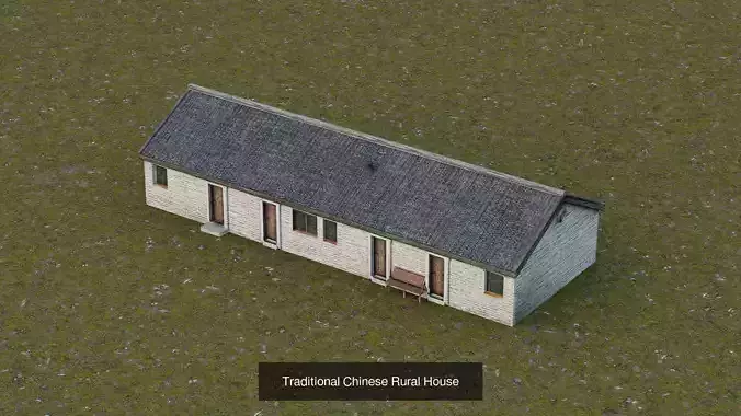 Chinese Rural Houses Collection 3D Model Pack 3