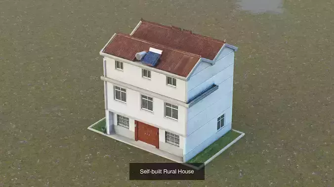 Chinese Rural Houses Collection 3D Model Pack 5