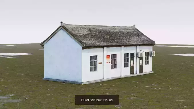 Chinese Rural Houses Collection 3D Model Pack 7
