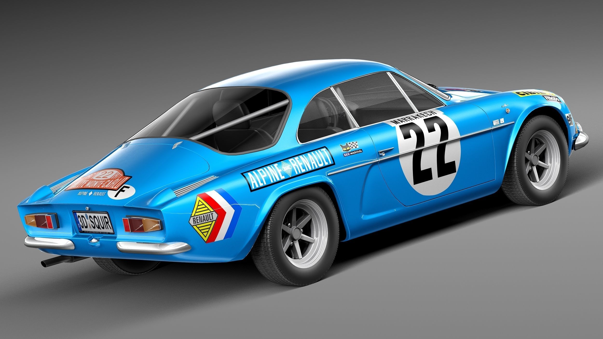Renault Alpine A110 Rally 1963-1974 3D model_4