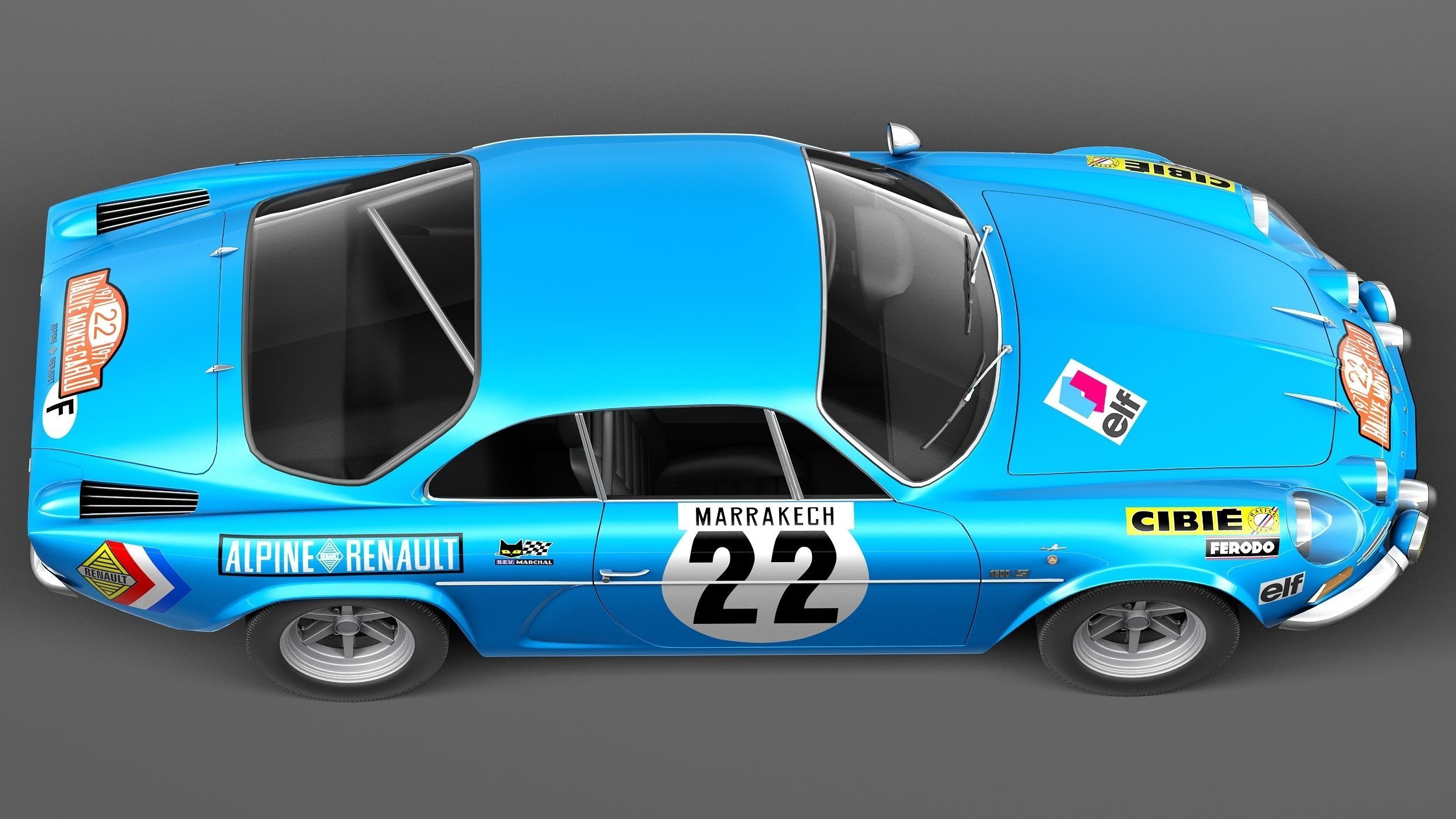Renault Alpine A110 Rally 1963-1974 3D model_7