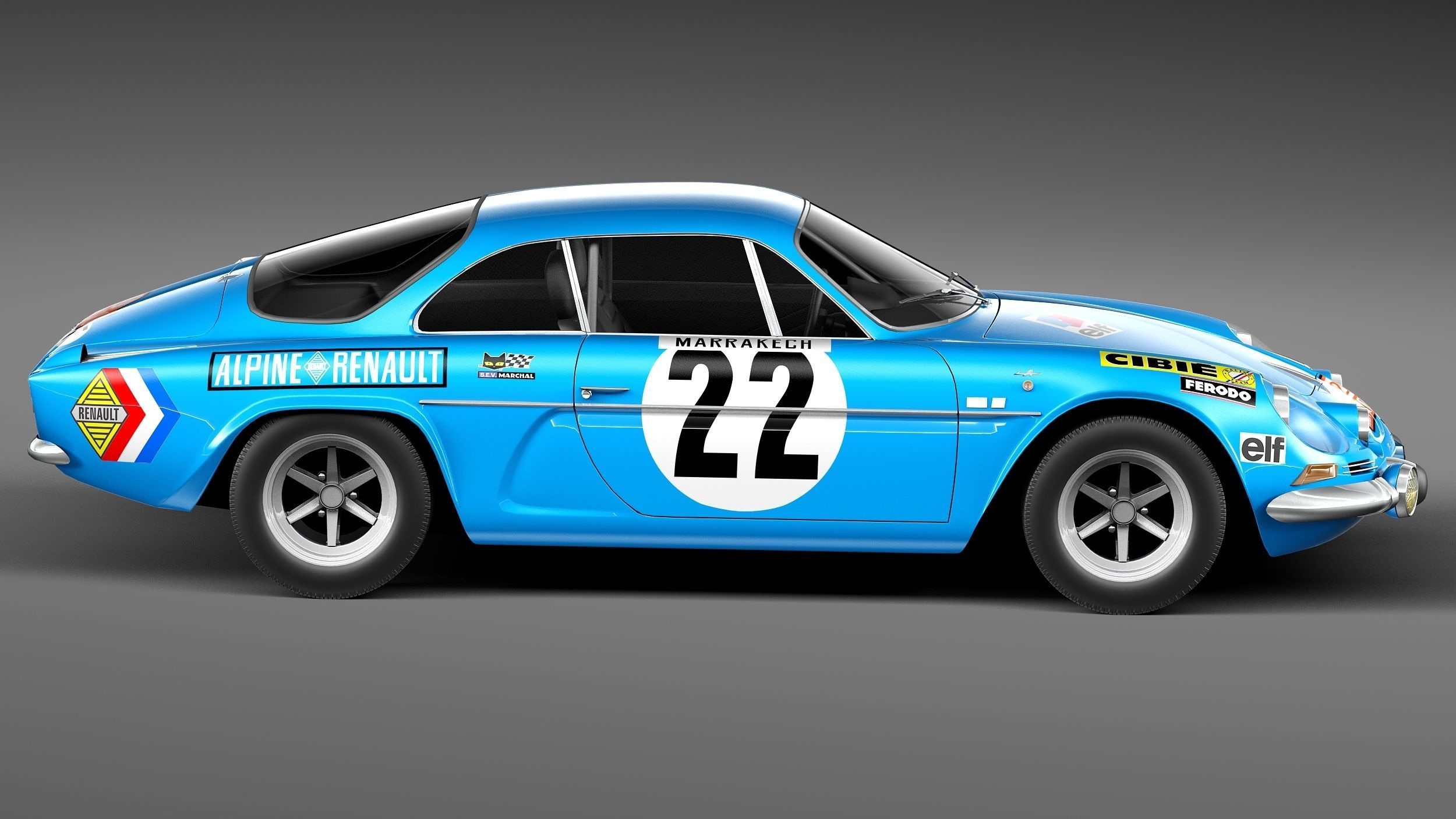 Renault Alpine A110 Rally 1963-1974 3D model_6