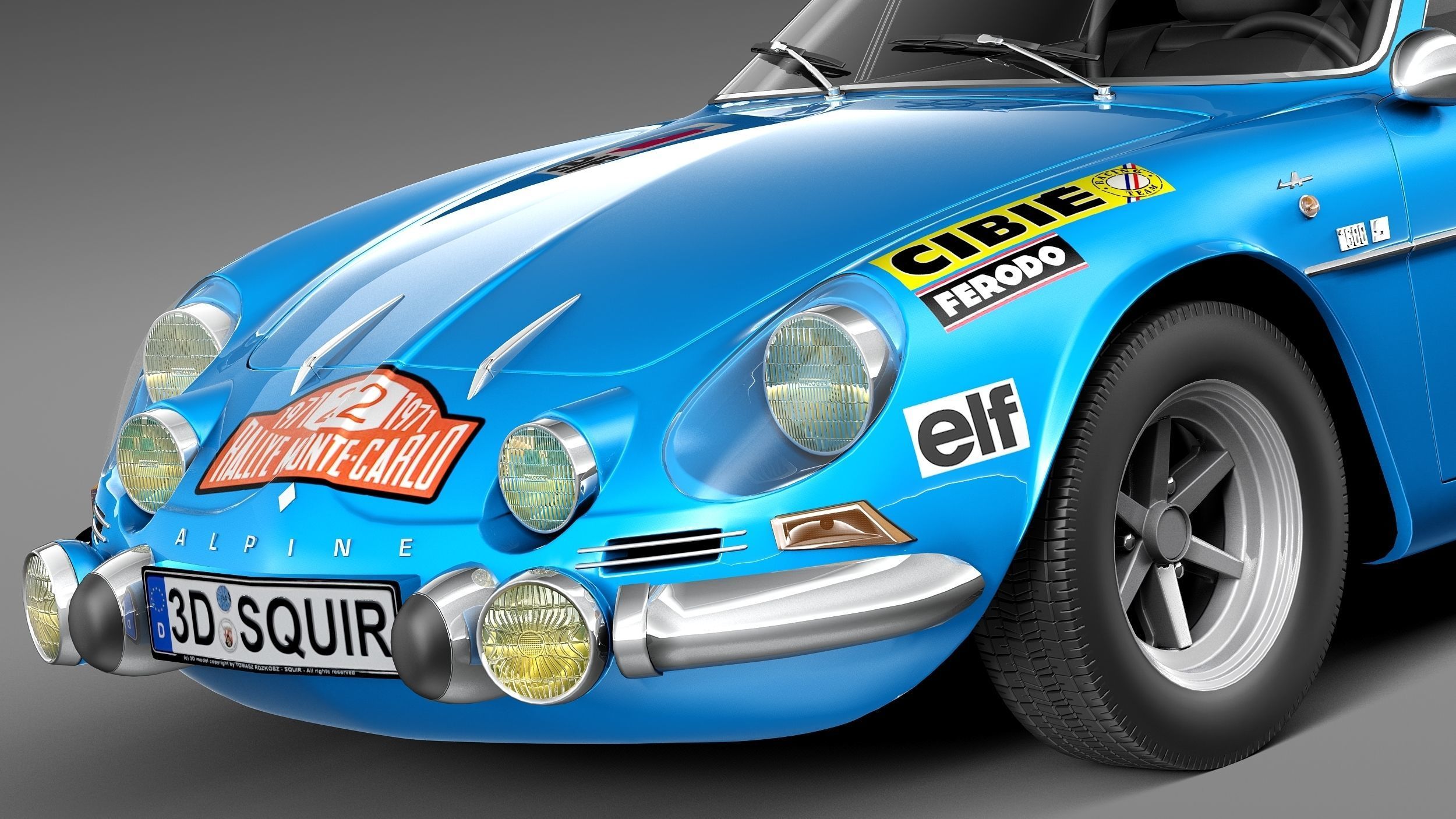 Renault Alpine A110 Rally 1963-1974 3D model_2