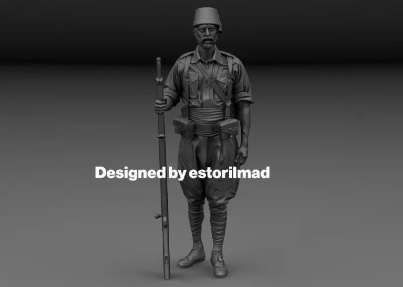 REGULAR NATIONAL SOLDIER SPANISH CIVIL WAR 3D print model