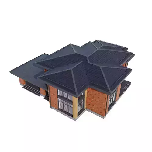 Rait House with BLENDER file 3D model 6