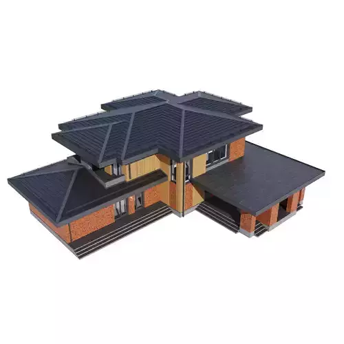 Rait House with BLENDER file 3D model 5