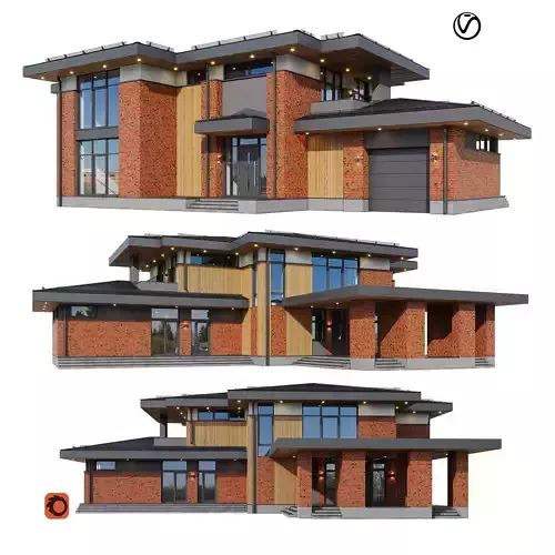 Rait House with BLENDER file 3D model