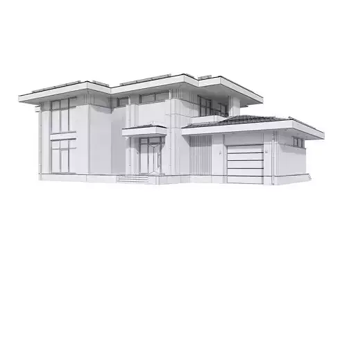 Rait House with BLENDER file 3D model 7