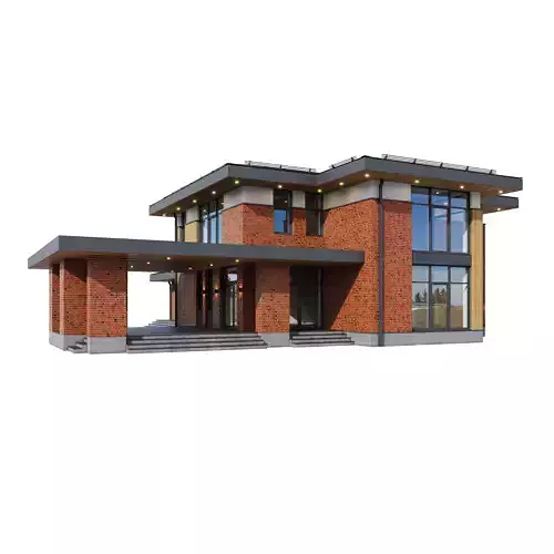 Rait House with BLENDER file 3D model 3