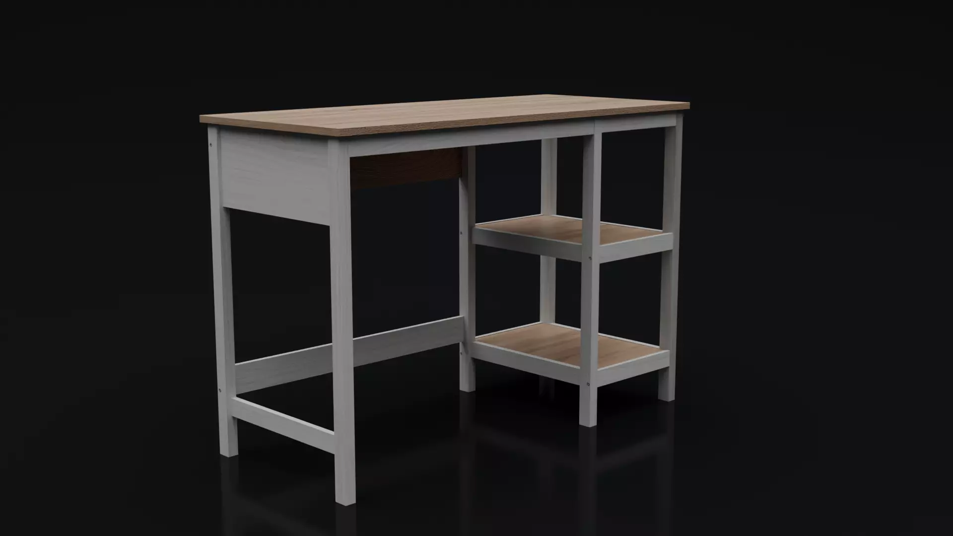 Computer Table Low-poly 3D model