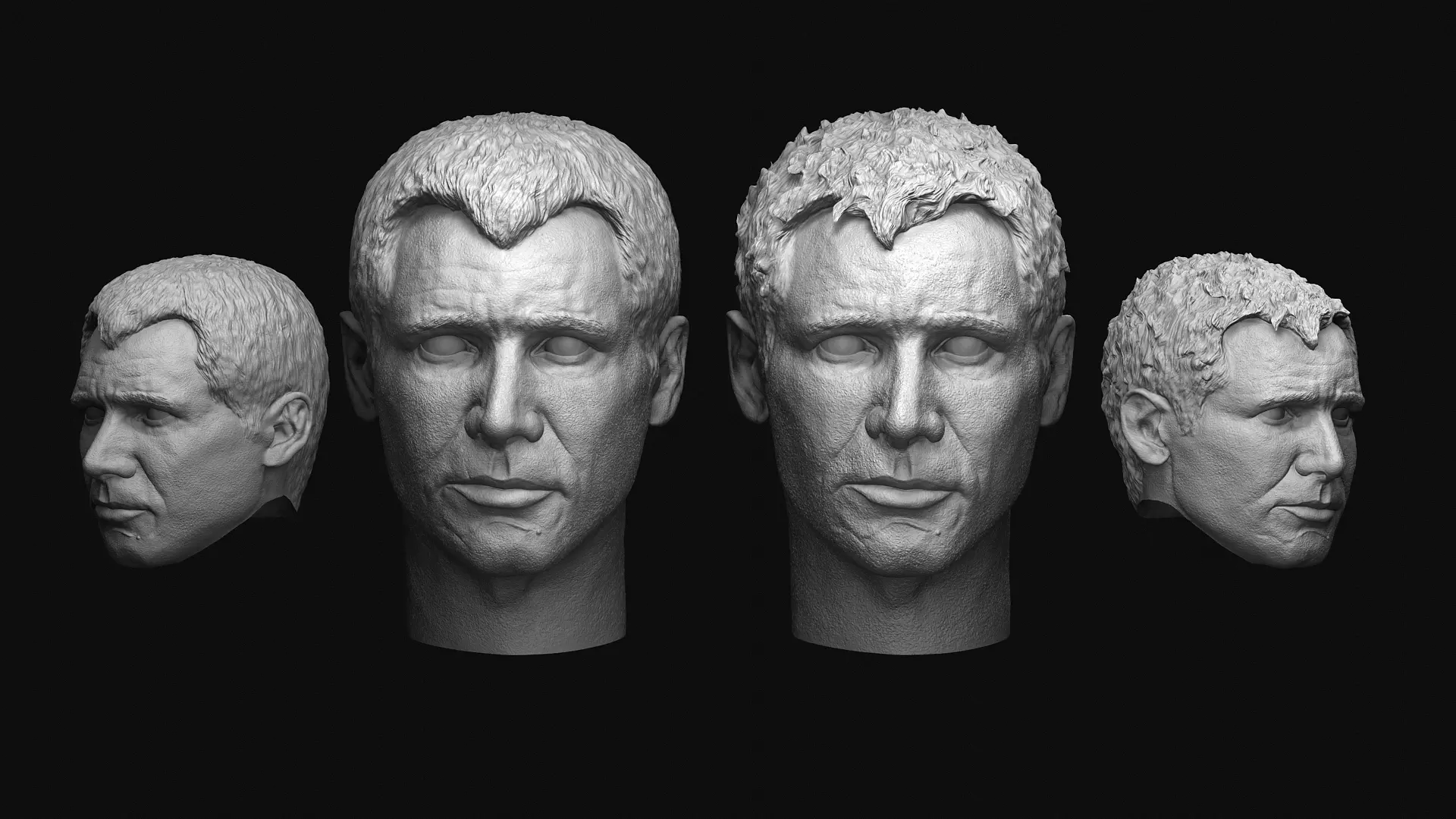 Rick Deckard in Blade Runner 1982 Action Figure Heads 3D print model
