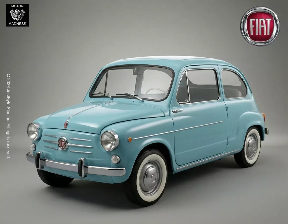 Fiat 600 1955 Italian Heritage Classic 3D print model