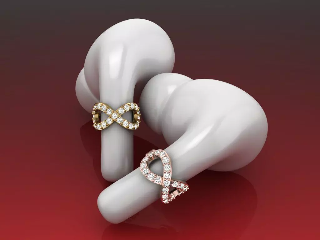 Infinity Diamond AirPods Pro Jewelry Charm 3D print model
