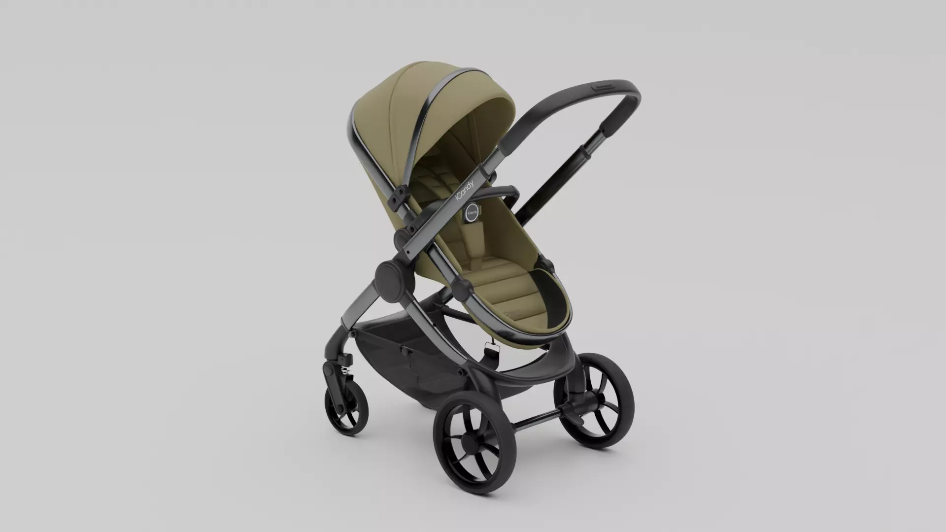 Baby Carriage Low-poly 3D model